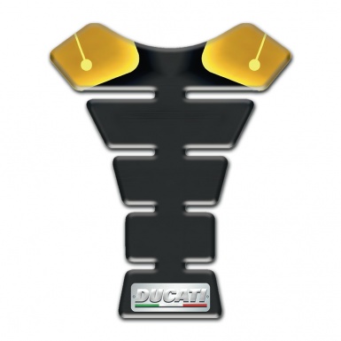 Ducati Tank Guard Pads Design with Black yellow Colors 