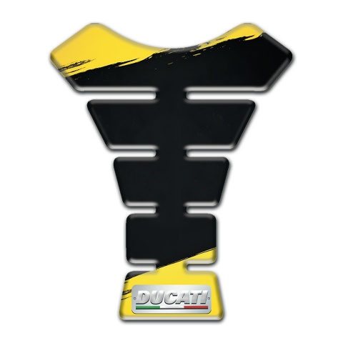 Ducati Tank Pad Protector Yellow Black Painting Type 