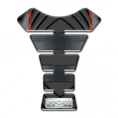 Ducati Tank Guard Pads Silicone Sticker with Small Plate Logo Style 