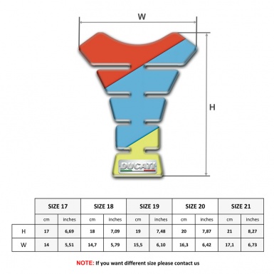 Ducati Tank Pad Protector Fresh Colors Type 