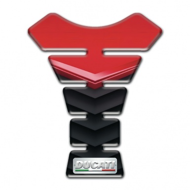 Ducati Tank Pad Motorbike Red Motif Design 