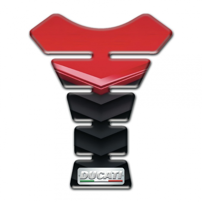 Ducati Tank Pad Motorbike Red Motif Design 