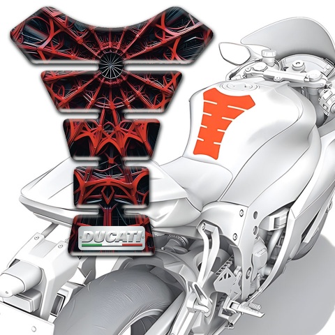 Ducati Tank Protector 3D Spider web effect Type 