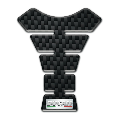 Ducati Tank Guard Pads Model with Black Fibres Design 