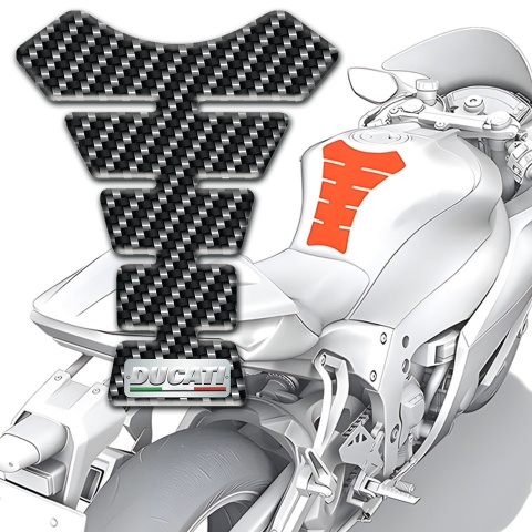 Ducati Tank Pad Protector Model with Carbon Design 
