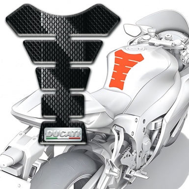 Ducati Tank Protector Model with Black Gray Decoration 