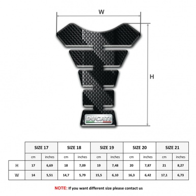Ducati Tank Protector Model with Black Gray Decoration 