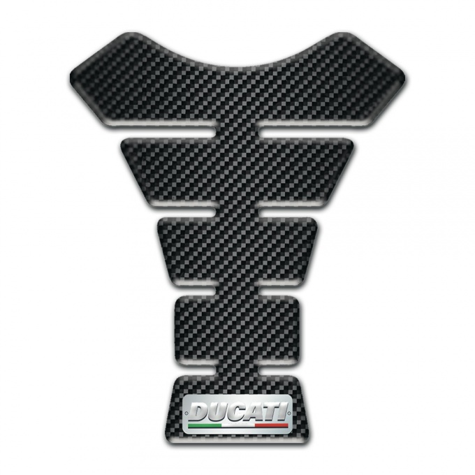 Ducati Tank Pad Protector Model with Dark Carbon Design 