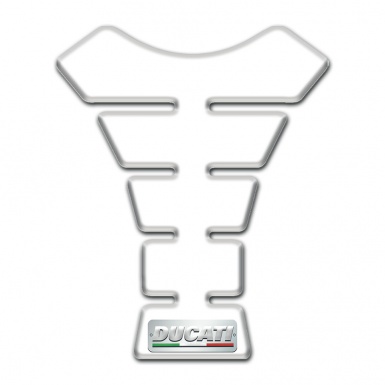 Ducati Tank Guard Pads Model with White Design 