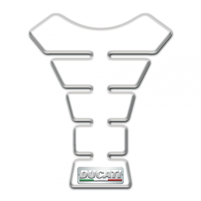 Ducati Tank Guard Pads Model with White Design 