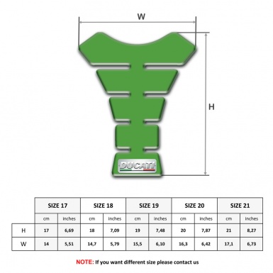 Ducati Tank Protector Model with Green Design 