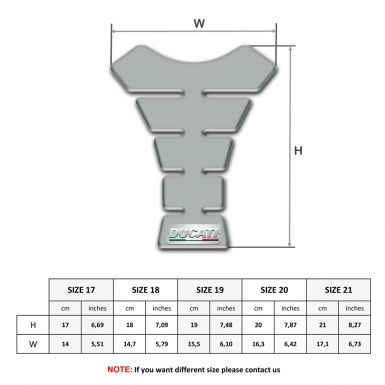 Ducati Tank Guard Pads Model with Gray Design 