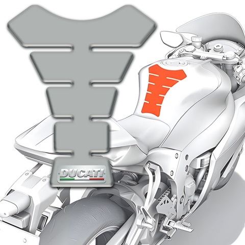 Ducati Tank Guard Pads Model with Gray Design 