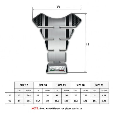 Ducati Tank Fuse Central Gray panel Type 