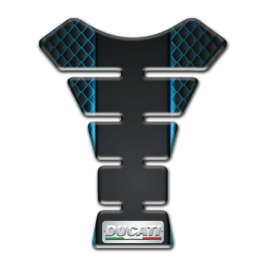 Ducati Tank Pad Motorbike Model with Neon Mesh Design 
