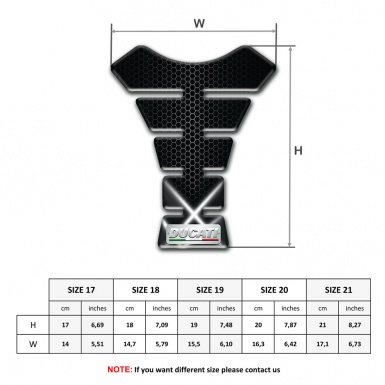 Ducati Tank Fuse Model with Crossed White Lights Design 
