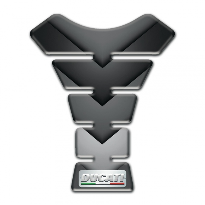 Ducati Tank Pad Motorbike Model with Gray Nuance Details 