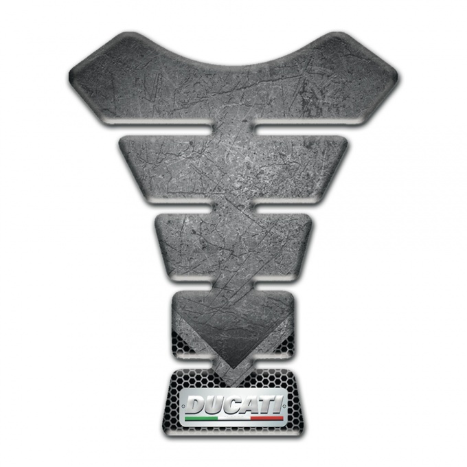 Ducati Tank Pad Motorbike Scratched Plate Style 
