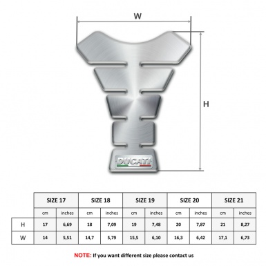 Ducati Tank Guard Pads Model with Silver Design 
