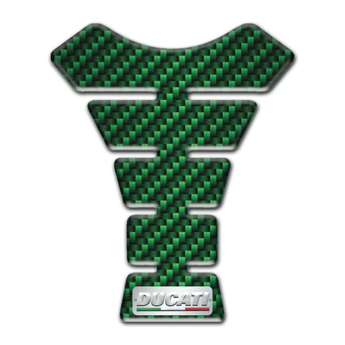 Ducati Tank Protector Model with Green Carbon Design 