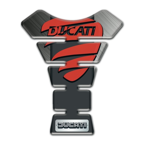 Ducati Tank Pad Protector Matte Base and Red Logo 