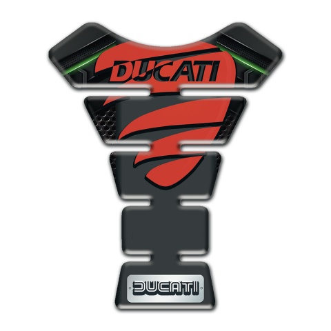 Ducati Tank Guard Pads High-Quality  Style with Red Logo 