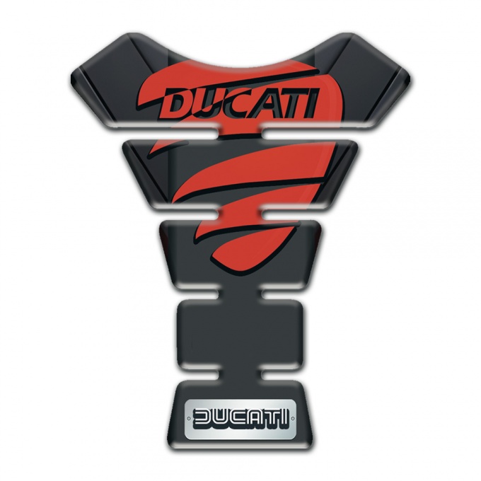 Ducati Tank Guard Pads Premium Quality with Red Painted Logo