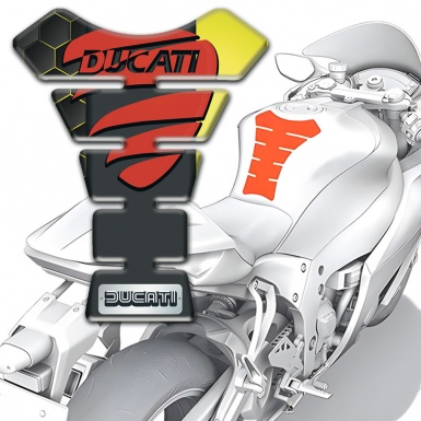 Ducati Tank Pad Protector Racing Edition with Red Painted Logo