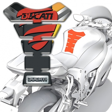 Ducati Tank Protector Stylish Model with Red Painted Logo