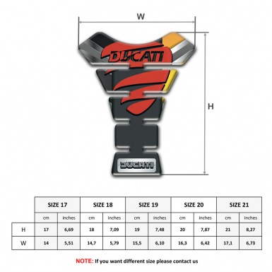 Ducati Tank Protector Stylish Model with Red Painted Logo