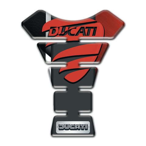 Ducati Tank Pad Motorbike Red Painted Logo Edition 