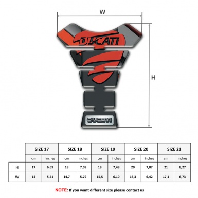 Ducati Tank Pad Protector Red Logo Style Stylish Edition 
