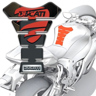 Ducati Tank Fuse Red Logo Design High-Quality Type 