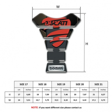 Ducati Tank Fuse Red Logo Design High-Quality Type 