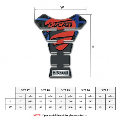 Ducati Tank Fuse Black with Blue Lines Background Design 
