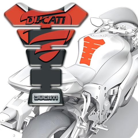 Ducati Tank Guard Pads Silicone Sticker High End Edition 