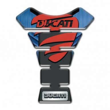Ducati Tank Guard Pads navy Blue Background Design 