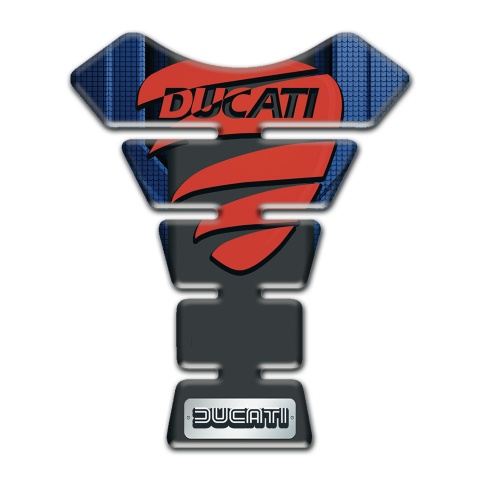 Ducati Tank Pad Protector Dark Blue Base Design with Red Logo edition 