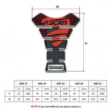 Ducati Tank Guard Pads Red Carbon Background Style 