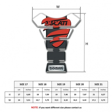 Ducati Tank Guard Pads White Background Style 