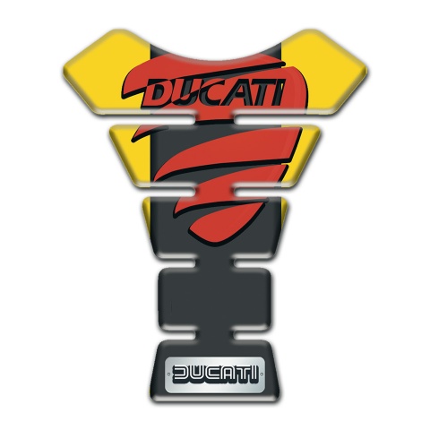 Ducati  Tank Pad Motorbike Yellow Backgrond Style 