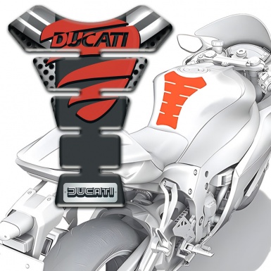 Ducati Tank Fuse Silicone Sticker Unique type 