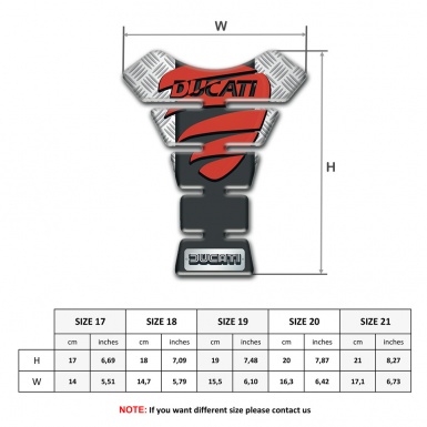 Ducati Tank Protector Crossed Elements Background Style 