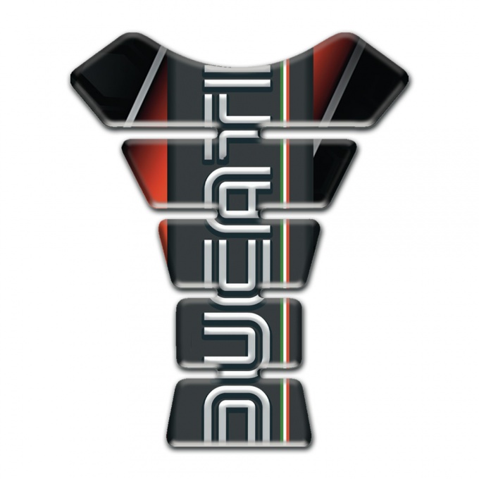 Ducati Tank Pad Protector Stylish Design with Graphite Logo Panel 