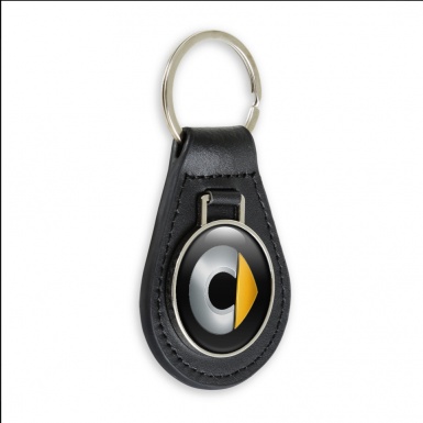 Smart Key Fob Leather Black Silver Clean Edition