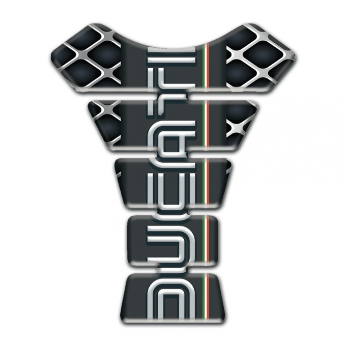 Ducati Tank Protector Large Grid Base Graphite Logo Paanel 