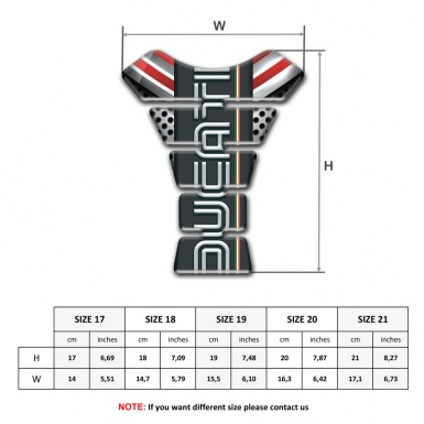 Ducati Tank Fuse Anti Slip Sticker with High End Vision 