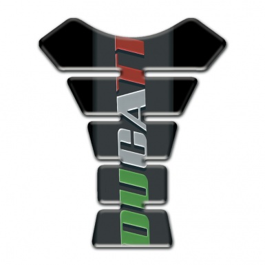 Ducati Tank Protector Black base with Colorful Logo 