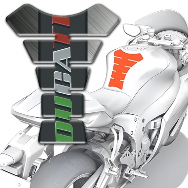 Ducati Tank Guard Pads matte Base Colorful Logo 
