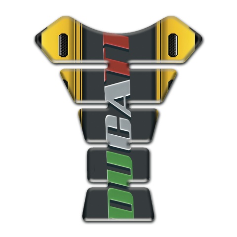 Ducati Tank Protector Yellow Element Base and Colorful Logo Style 